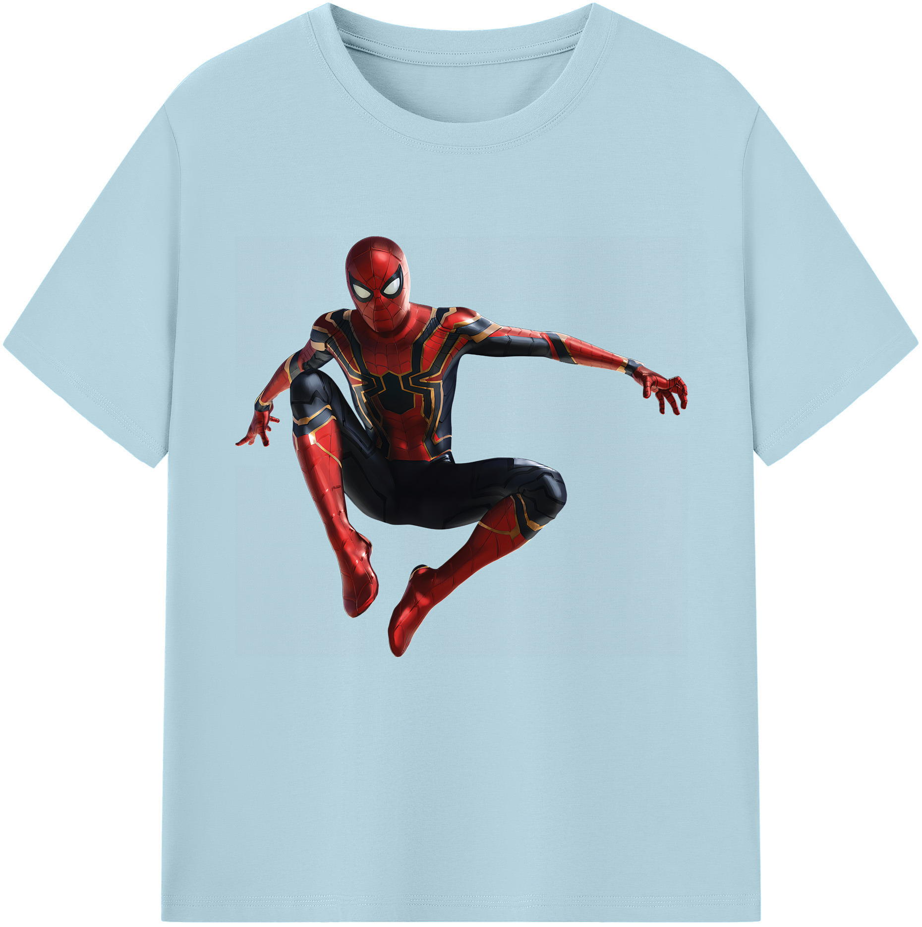 （画像用） Spider Man スパイダーマン 綿100％半袖Tシャツ（フロントプリント）
